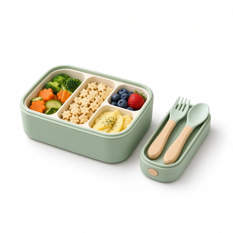 Bento Lunch Box with cutlery